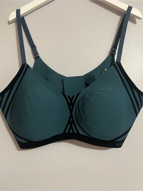 Honeylove Teal Bra with Black Contrast Trim